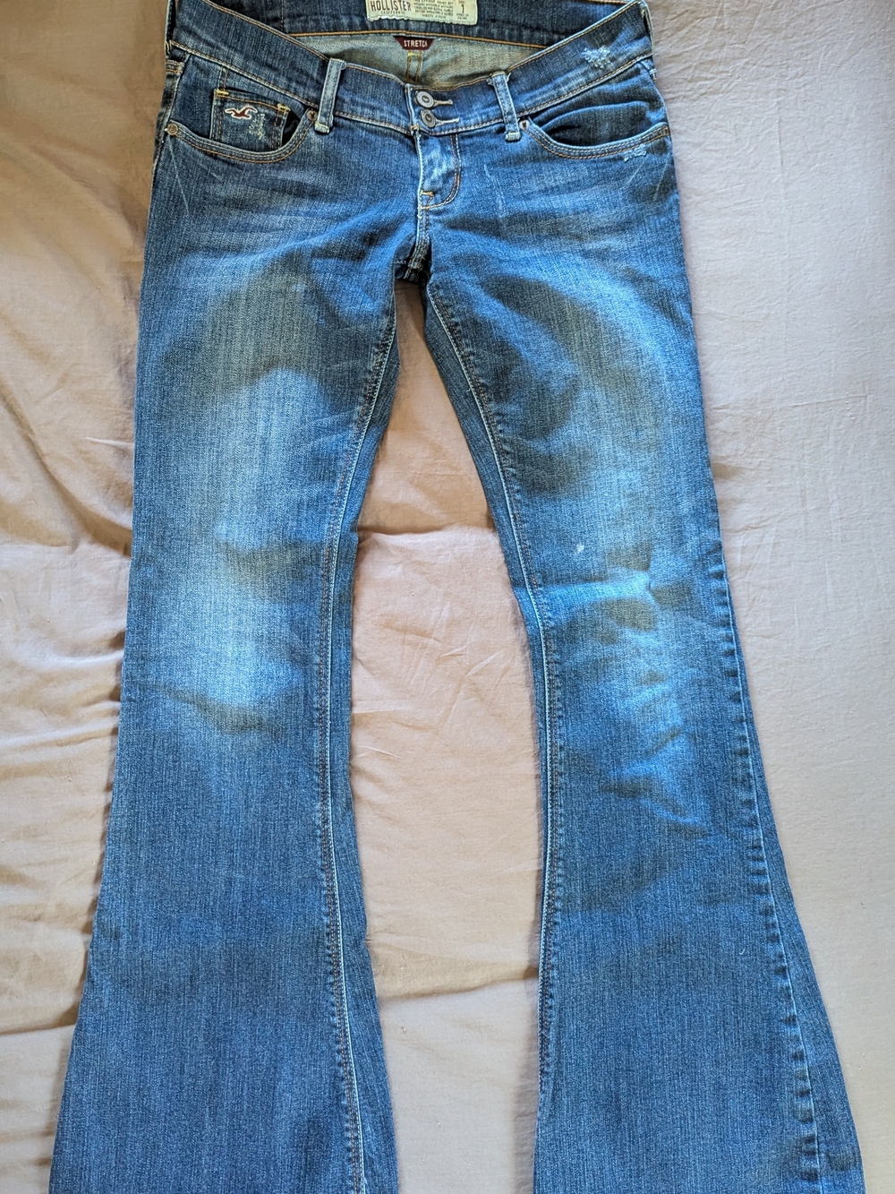 Hollister Women's Medium Blue Flare Jeans